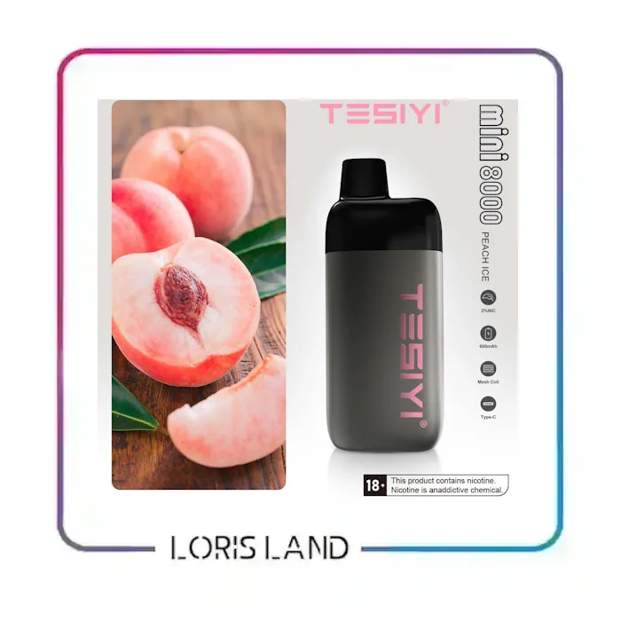 پاد یکبار مصرف هلو یخ تی سی 8 هزار پاف